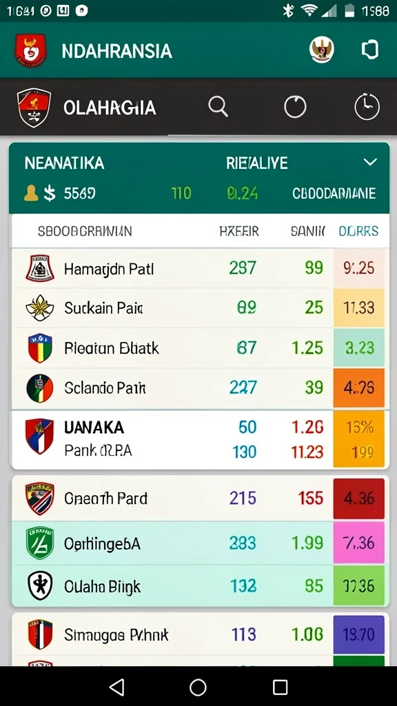 dv188 - Layar utama DV188 dengan menu navigasi yang intuitif.