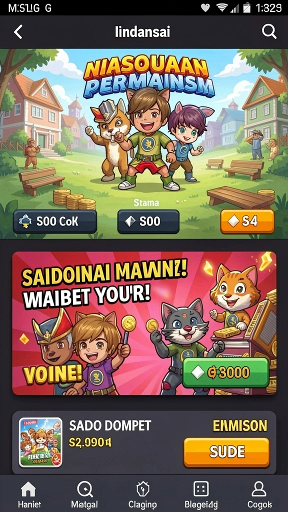 jin33 - Screenshot menunjukkan kustomisasi karakter pemain.