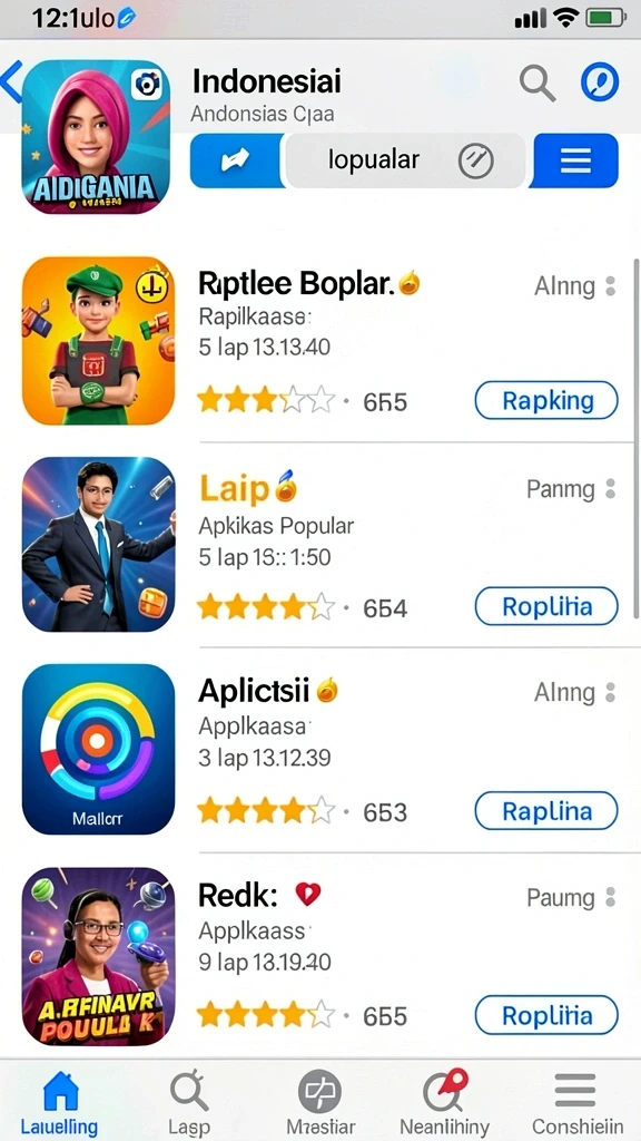 tar555 - Tangkapan layar menunjukkan menu karakter dengan opsi peningkatan.